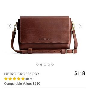 Portland Leather Rich Brown Metro Crossbody